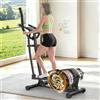 YONISEE Ellittica da Casa, Ellittica Professionale con 16 Livelli di resistenza, Sensore di pulsazioni,Monitor LCD, Attrezzi Palestra Casa Magnetica con Bluetooth e App, Ellittiche per fitness e sport