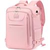 LYNXCHER Zaino Ryanair 40x30x20 Bagaglio a Mano Da Viaggio Cabina Aereo Under Seat Approvato per EasyJet Wizz Air Eurowings 24L Porta Computer 15,6 Pollici,Rosa