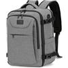 LYNXCHER Zaino Ryanair 40x30x20 Bagaglio a Mano Da Viaggio Cabina Aereo Under Seat Approvato per EasyJet Wizz Air Eurowings 24L Porta Computer 15,6 Pollici,Grigio Chiaro