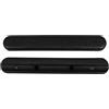 CRAFTHROU Braccioli per Carrozzina Disabili 2 Pezzi in Abs Nero Antiscivolo e Distanza Fori 22,5 Cm Accessori per Carrozzine Facile da Pulire