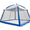 APLVFFZH Spaziosa per 5-8 Persone, da Campeggio Monoparete per Soggiorni all'Aperto e Campeggio, per festival, Caffè + Bianco/Grigio, Tenda da campeggio con zanzariera, 3.3x3.3x2.45m, Marrone