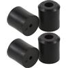 Garneck 4 Pezzi Supporto da Parete Verticale in Gomma per Snowboard e Skateboard Nero, Installazione Facile e Design Elegante per Esposizione in Negozio o Mostra