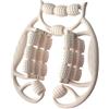 Woideklu Rullo Massaggiante per Gambe, 24 Rulli, Dispositivo per Massaggio, Massaggiatore per Corpo, Braccia, Schiena, Collo, Realizzato in Polipropilene Resis, Bianco