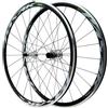 KUNYOS Coppia Ruote Bici Da Strada Cerchi in Lega Di Alluminio 700C Doppia Parete Profondità 30Mm 20/24 Fori Cuscinetti Mozzi Freni C/V QR-100/130Mm Ruote Da Ciclocross Per Cassetta Da 7 A 12 Velocità,Verde