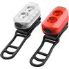 TQUXNGA Lampada Bici da strada Lampada a LED Luce anteriore e posteriore USB Ricaricabile Faro Biciclette Fanale posteriore Enduring Impermeabile Ciclismo Faro Posteriore Avvertimento Luce LED