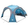 KNERPWD Tenda Laterale Blu 410 x 410 x 250 cm Poliestere Acciaio