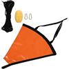MAGICLULU Ancora Galleggiante in PVC Arancia per Kayak e Barca a Motore, Stabilizzatore Facile da Usare con Boa Galleggiante e Corda di Traino, per Condizioni Ventose