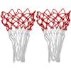 Veemoon 2 Pezzi Rete per Canestro Basket in Poliestere Spessa e Resistente, Rete Pieghevole per Allenamento di Pallacanestro e Uso in Spiaggia