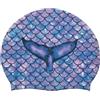 YIGZYCN Cuffia da nuoto in silicone per adulti, vestibilità comoda, con copertura per le orecchie, per piscina e acqua aperta, in silicone, copertura per le orecchie, per sport acquatici