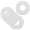 MAGICLULU Guarnizioni Valvola Aria PVC Bianche 4 Pezzi per Dinghy