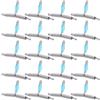 JOINPAYA 20 Pezzi Connettore per Filo da Pesca in Silicone Struttura Antintreccio e Acciaio Inossidabile, Distanziatore per Acqua Dolce e Salata, Accessorio per Pescatori