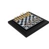 Italfama Set Scacchi Italfama Metallo Placcato Oro Argento 17x17cm In Custodia In Pelle