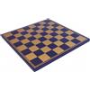 Italfama Gold Blue Scacchiera In Finta Pelle 40cm, Quadretti 4.5cm