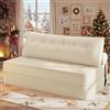 HOMMPA Divano letto pieghevole 3-in-1 convertibile, divano letto, poltrona letto con cuscini, pouf-divano, sedia, comodo divano letto, lounge a terra per camera da letto, soggiorno, Beige, 150CM