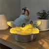 Doni Bomboniere Matrimonio 1 pz Lamapada LED con Fiore in Cristallo e Stauina Sposini in Auto Luce RIflessa su Petali Idee Regalo Anniversario Nozze 25 50 Anni Complete Originali Economiche