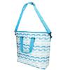 AKTIVE Borsa termica morbida 20L (55x43x13 cm) con manici e tracolla, design a onda, tasca esterna, ideale per mantenere freschi cibi e bevande, senza CFC e coloranti azoici (62409)