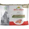 Almo Nature HFC Natural Alimento Umido per Gatti - Pollo e Gamberetti - 55g, Pacco da 6