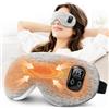 BOYUNSHI - Maschera per gli occhi riscaldata, senza fili, per occhi secchi, per alleviare gli occhi, migliora il sonno con 4 calore e 4 timer, cuscinetto riscaldante lavabile per gli occhi da viaggio