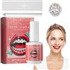 Generic Set di colla decorativa per denti - Forniture professionali per estetiste, kit di gioielli per uomini e donne, sicuro su smalto, facile rimozione, include rotoli di cera in cotone leggero per