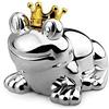 Brillibrum Salvadanaio Rana re denaro argento oro corona + BRILLIBRUM FLYER, Spardose ohne Gravur
