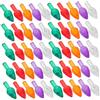 TOGEVAL 100pezzi Luci di Plastica Luci di Plastica Twist per Alberi di Natale Piccole Lampadine di Ricambio Lampadine Medie per Alberi di Natale