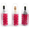 HI FINE CARE Borsa termica per vino, bottiglia di vino e birra raffreddamento istantaneo e mantiene la bevanda fredda, mantiene fresca e raffredda vino champagne (rosso)