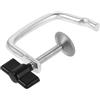 POPETPOP Clip per Macchina Pasta in Lega di Ferro Argento, 7,5cm | Pasta Clip di Fissaggio per Macchina, Facile Installazione, Uso Semplice, Apertura 3, 5cm