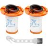 hulixsphil 2 set di filtri RH9A36WV per Rowenta X-Force Flex 13.60 RH9A36WV/X-Force Flex 12.60 RH98A8WO/16.60 RH9CD9E0/14.80 RH9B74WO, ricambi ZR009014
