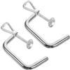 FUNNETOYU Clip di Fissaggio per Macchina Pasta, Ricambi Imperia, 2 Pezzi | Morsetto in Lega di Ferro Argento, Range 4-9cm, Accessori Macchina per Pasta, Facile Sostituzione