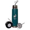 LLAMITA Mate Llamita Thermos per Yerba Mate 3 in 1 - Borraccia Termica in Acciaio Inox con Tazza Integrata e Cannuccia (Bombilla) - Sistema auto-cebante (Verde Militare, 500)