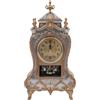 LVYXON Orologio da tavolo vintage con 12 melodie, sveglia in plastica stile antico, per casa, camera da letto, soggiorno, decorazione a batteria, bianco (bianco)