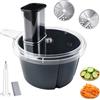 Wapasezyar Tagliaverdure elettrico per Thermomix TM5 TM6, kit tagliaverdure contenitore robot da cucina, affettatrice vegetale per verdure per zucchine, patate, carote e frutta