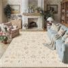 PureCozy Tappeto Salotto 200x300cm Beige Clair Grandi Tappeti Antiscivolo