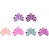 SHERCHPRY Set 6 Pezzi Clip Grandi per Chioma da Donna Antiscivolo in Plastica, Fermagli Colorati per Chioma Spessi per Bagno e Dormitorio