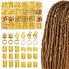 KEPYATI 220 Pezzi Gioielli Dreadlocks Trecce Clip, Versione aggiornata con scatola portaoggetti, ampia varietà di stili, Gioielli per capelli, Gioielli Dreadlocks da Donna, Accessori Decorazione