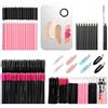 Tunejoy Applicatori di Trucco Usa e Getta Bacchette Lip Pennello Mascara Spazzole Eyeliner Strumento per Cosmetici Professionale Principiante Rossetti con Palette Spatola 230 Pezzi