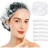Kryzulax 100 Pezzi Cuffie Doccia,Cuffie Doccia Monouso,Generico Cuffia Doccia Impermeabile,Unisex Adulto per uso in casa,viaggi,hotel,spa,parrucchiere(46cm)