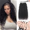 Renyarch Miracle Deep Wave Mini Knots Crochet Human Hair Bundles for Black Women 20 Pollici Crochet Human 125g 100c Black Water Wave Wet and Wavy Invisible Knotless Knotless Curly Extensions