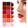 Liakyunf Set Trucco,Ombretto Palette Trucco - 12 Vivaci Impermeabile Idratante Luccichio Labbra Kit per Ragazze Adolescenti Viaggio
