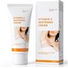 Chenzvora 60g Crema Sbiancante Corpo, Crema Ascelle Sbiancante e Crema Schiarente Corpo, Idratante Anti Macchie Scure per Ascelle Ginocchia Gomiti Collo Interno Coscia