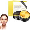 QEEROYO 60 Pcs Patch Occhi 24K Gold, Patch Occhiaie e Borse in Gel, Collagene Patch Occhi, Anti-Rughe e Anti-Occhiaie, per Maschera Contorno Occhi Idratante, Effetto Rinfrescante per Stanchi, Unisex