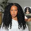 CLASSINE Parrucca Donna Capelli Veri Umani Burmese Curly V Part Wigs Human Hair Upgrade U Part Glueless Wig 18Inch