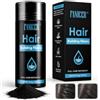 Zoomara 27.5g Fibre di Capelli, Polvere per Capelli in Fibra, Cheratina per il Diradamento dei Capelli, Per l'infoltimento dei Capelli, Copertura Radici e Volume Naturale, Capelli più Spessi (Nero)