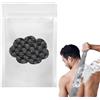 FUHAMJ Exfoliating Antibacterial Shower Towel,Asciugamano Esfoliante Doccia, Accessori Doccia, Spugna Per La Schiena, Spugna Per Uomo E Donna(Nero)