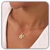 Generic Gioielli personalizzati con impronta di mano organica e ala d'angelo di Hongyu Silver | Commemorativi | Collana con ciondolo a goccia e impronta del piedino del bambino | Festa della mamma