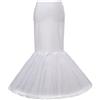 HIMRY KX_TKB0020-white - Gonna da Donna, Taglia Unica, Colore: Bianco