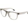 PUMA Occhiali PU0404O PU0404O, Beige-beige-trasparente, Taglia unica