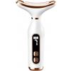 JADUFHU Massaggiatore Viso Lifting Elettrico Antirughe, Dispositivo Bellezza con EMS e Terapia Calda a 45°C, 7 Luci LED 7 Modalità, Gua Sha Rassodante per Viso e Collo, Ricaricabile Bianco