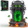 JMBricklayer Set di Mattoncini Dark Portal con Luci LED per Adulti 40006 | 1.144 mattoncini, luci LED, 23 x 20 x 26 cm, portale gotico con teschio ed effetto specchio per gamer e collezionisti adulti.
