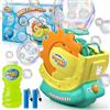 Bubble Fun Macchina per bolle ricaricabile per bambini, bolle extra grandi con effetti Bubble-in-Bubble, giocattolo automatico veloce con soluzione da 8 once, soffiatore per bolle per giochi interno/esterno,